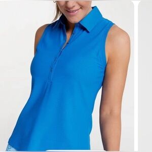 CALIA Women's Fairway Sleeveless Golf Polo
